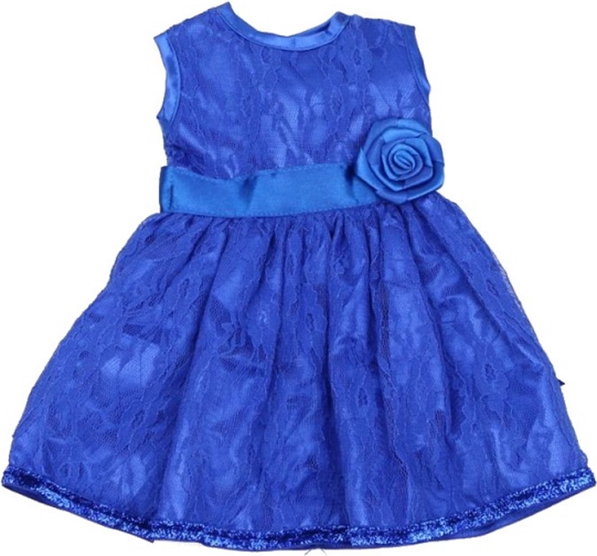 ApolloX babypoppenjurk 46 cm donkerblauw